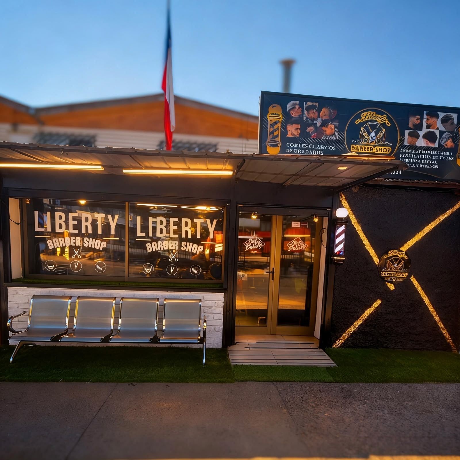Fachada de Liberty Barber Shop